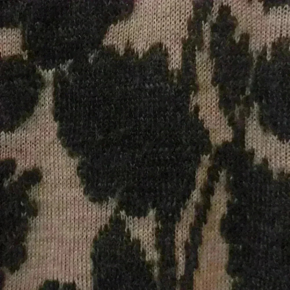 Loft Leaf Tan and Gray long Sleeve Sweater Dress S - Picture 8 of 10